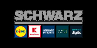 Schwarz company logos including Lidl, Kaufland, Schwarz Produktion, PreZero, and Schwarz Digits